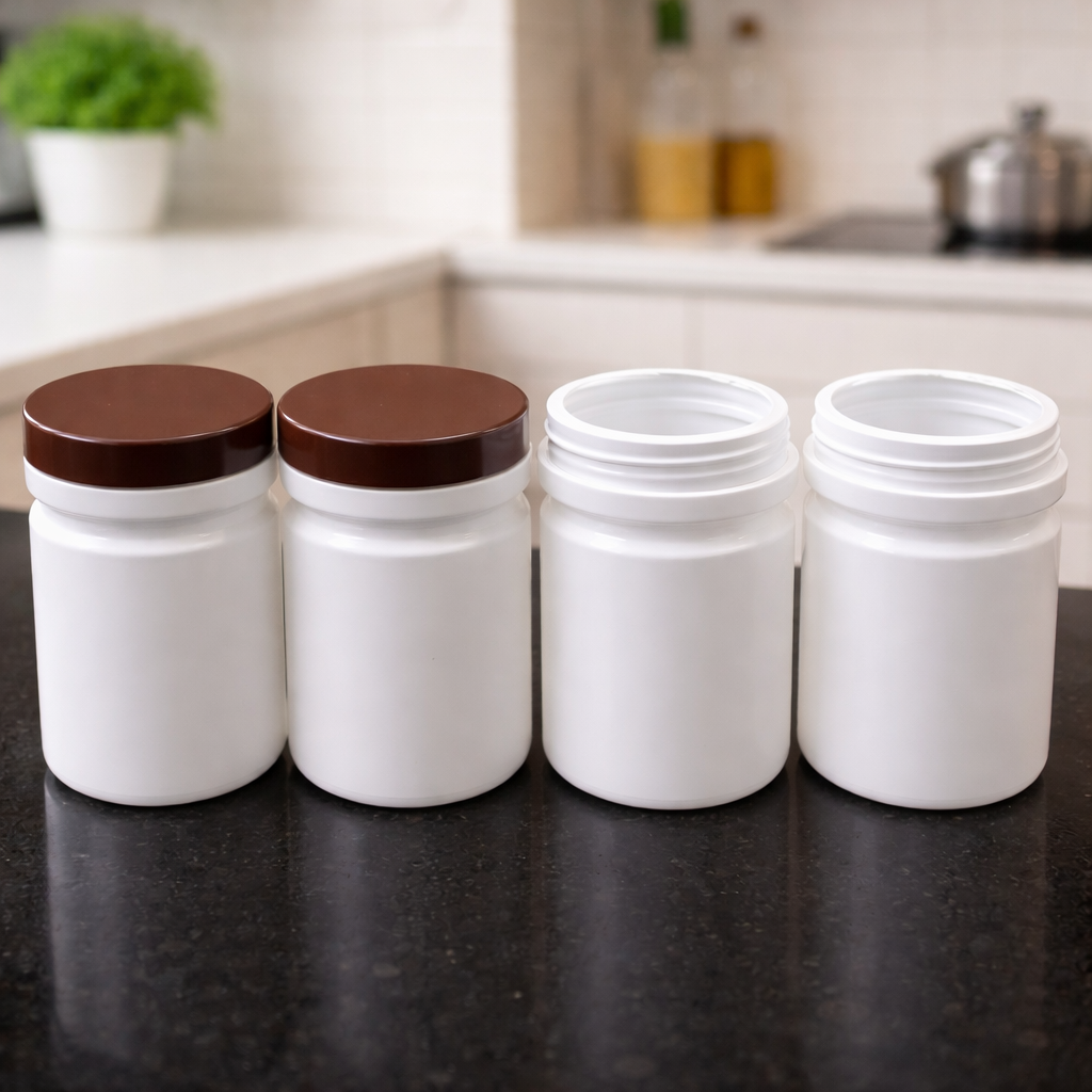 HDPE Herbal Powder Jar